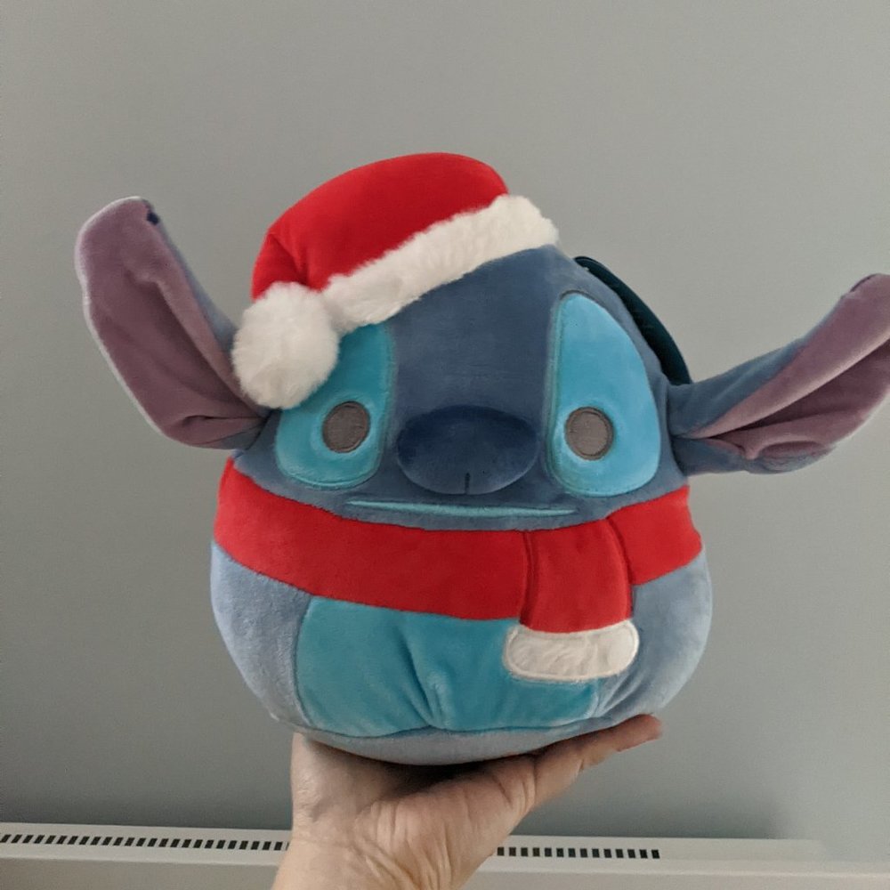 8" Disney Christmas Santa Stitch Squishmallow